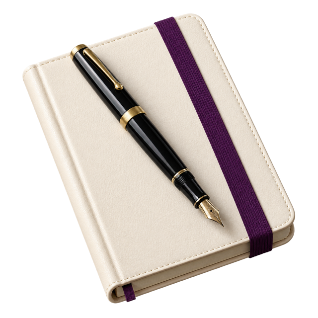 Purple planning journal